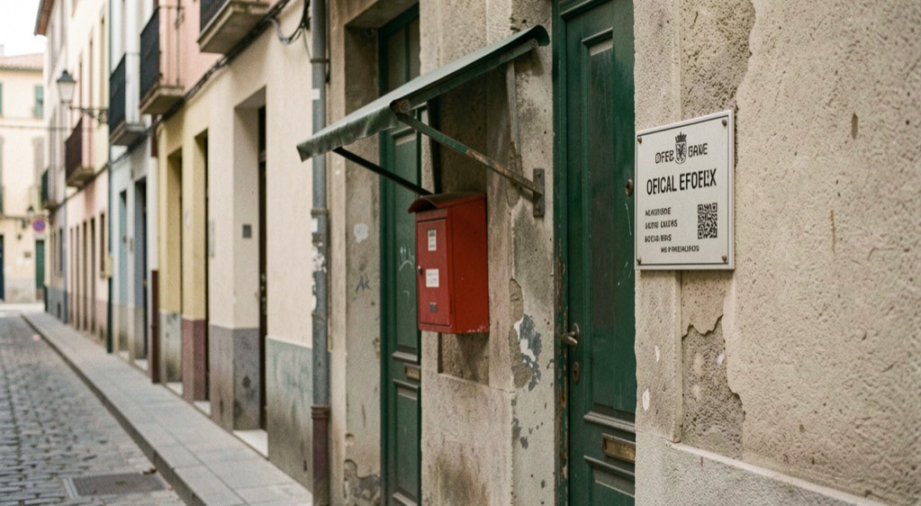 Sobre una taula de fusta, a plena llum del matí, una carpeta oberta amb el dossier d'inscripció, la fitxa sanitària i una llista de maleta escrita a mà, amb una maleta petita mig feta al fons, enquadrada de prop i en diagonal.